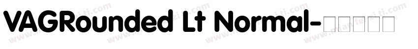 VAGRounded Lt Normal字体转换